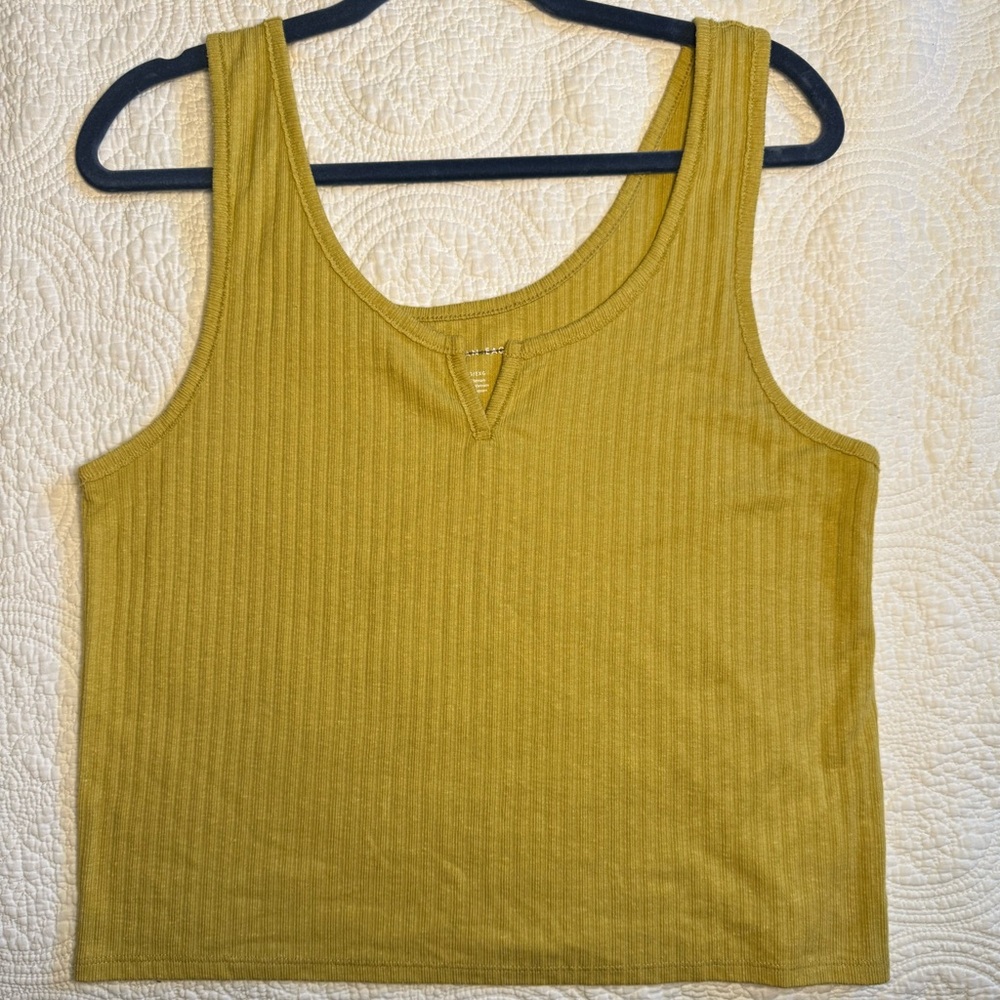 American eagle cropped ribbed tank